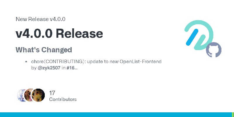 Release v4.0.0 Release · OpenListTeam/OpenList